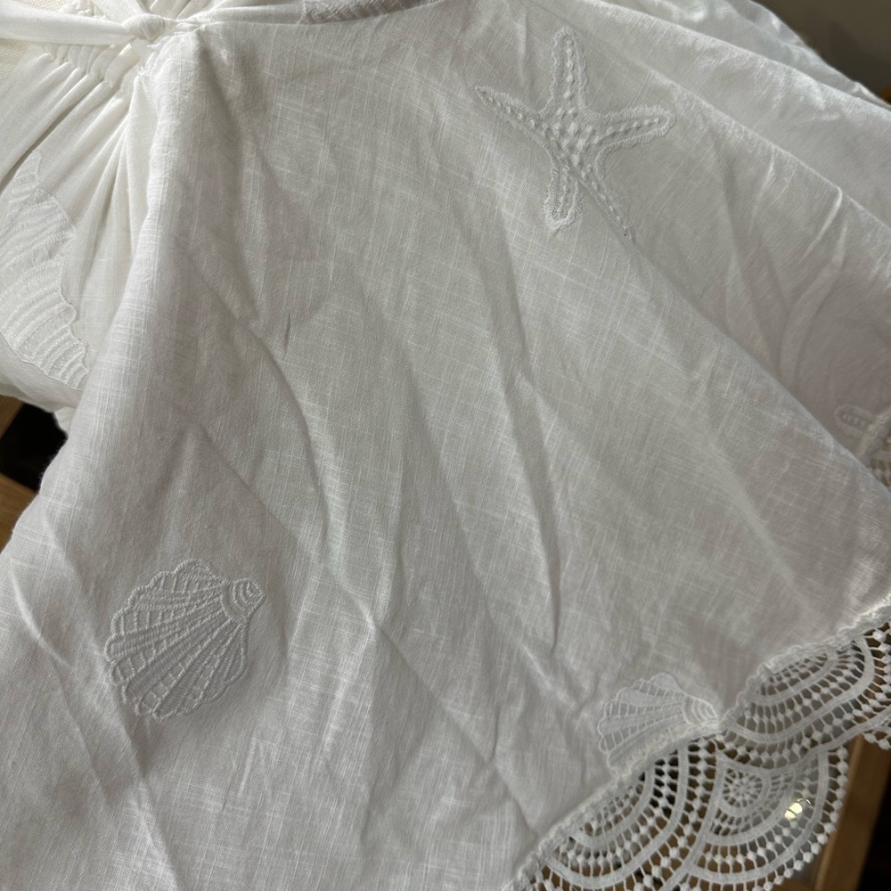 Waimari Panarea White Off-Shoulder Blouse size small sold out on revolve - Picture 4 of 12